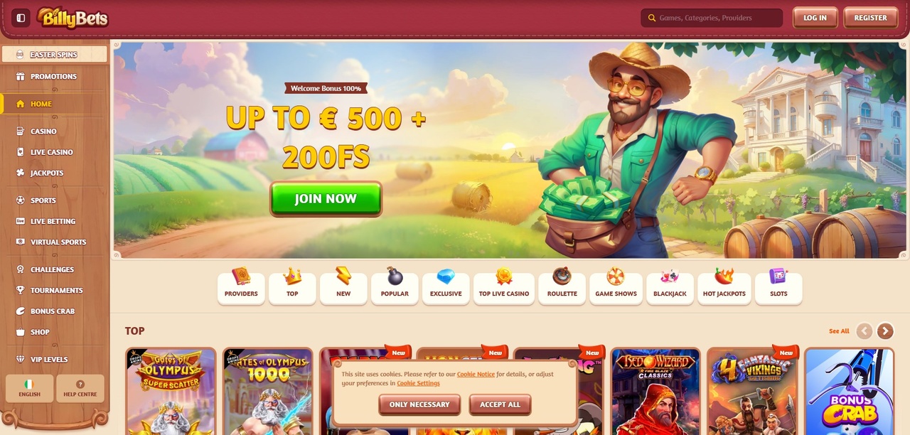 BillyBets Casino - Αξιολόγηση 2026 Casino